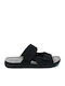 Leder Herrensandalen in Schwarz Farbe
