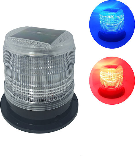Rechargeable Solar Car Beacon 12v Magnetic Blue Red Lighting 1145-22