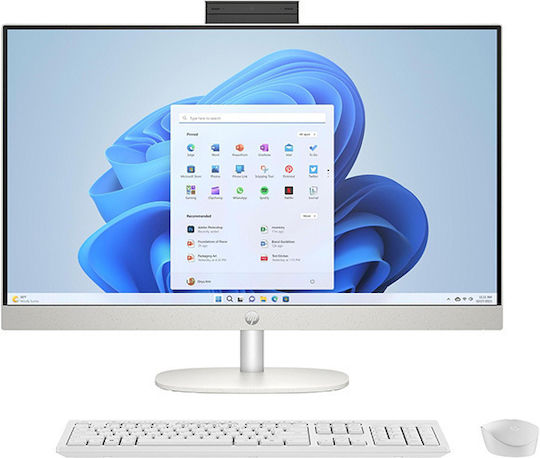 HP All-in-One 27 27" Touch (Ultra 5-125U/16GB/512GB SSD/FHD/W11 Home) White US