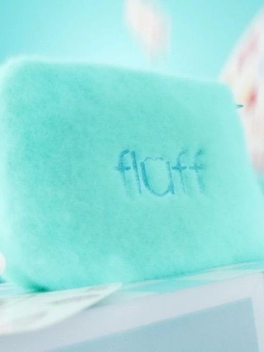 Fluff Fluffy Cosmetic Bag Medium Blue