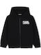 Kids Sweatshirt Cardigan Black