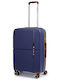 Newcom Medium Hard Blue Suitcase 67cm Height