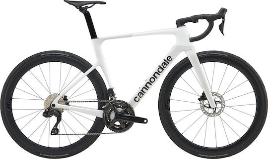 Cannondale Supersix Evo 5 26" Λευκό Ποδήλατο Δρόμου με 12 Ταχύτητες