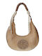 Gestrickte Damen Schulter Handtasche Khaki