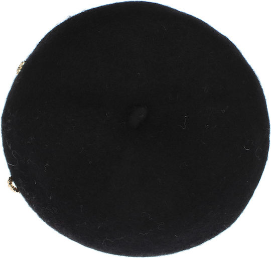 Beretă De Lână Pentru Femei ButicCochet O Singură Mărime Design Cu Accesorii Aurii Negre Bsc550