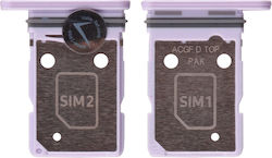 Samsung A37 5g A376 Dual Sim Card Holder Lavender Original Service Pack Gh98-50810d Samsung A37 5g A376 Dual Sim Card Holder Lavender Original Service Pack Gh98-50810d