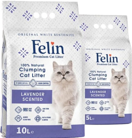 Felin Пясък за Котки с Аромат Лавандула 5л