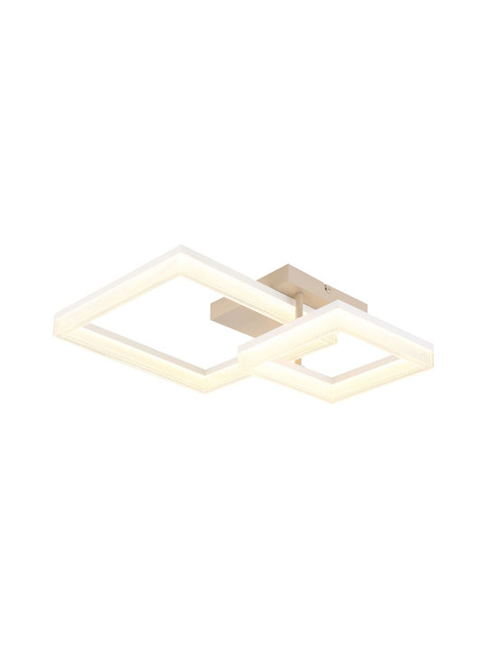 Globo Lighting Luminiță De Tavan Montată Bej Cu LED Integrat