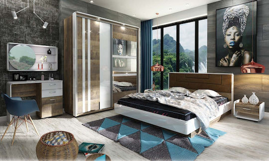 Set De Mobilier Pentru Dormitor 160x200cm 5 Bucăți