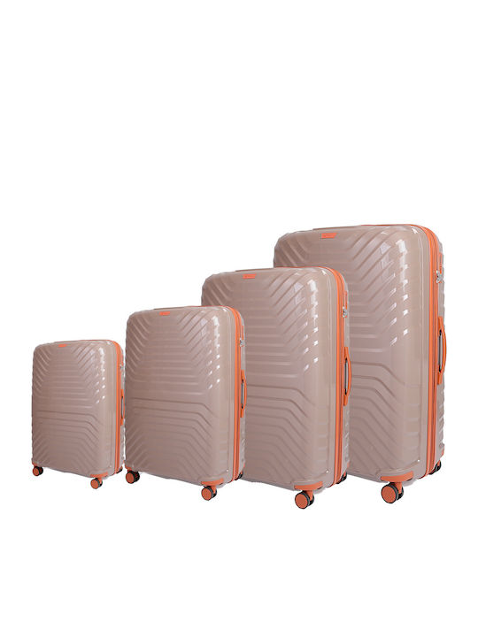 Cardinal Cardinal Hart Reise Koffer Beige Maximale Höhe 86cm Set 4 Stück