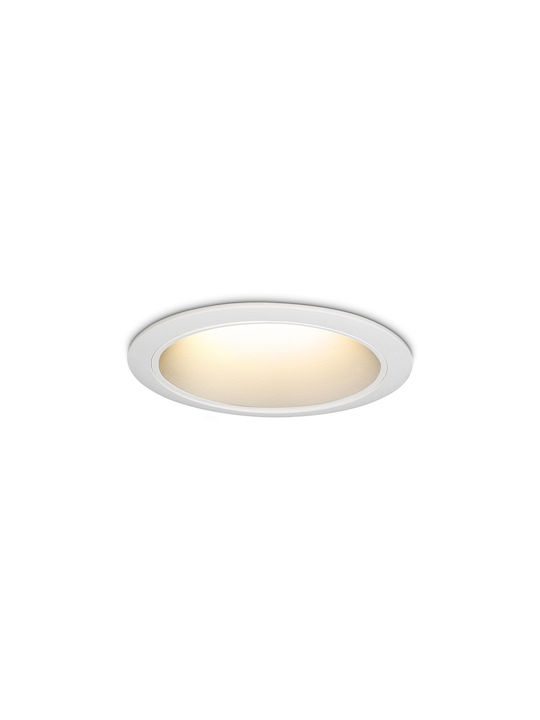 Ideal Lux Правоъгълно Скрито Светлина с Вграден LED и Неутрално Бяло Светлина Бяло 9.8x8.5см