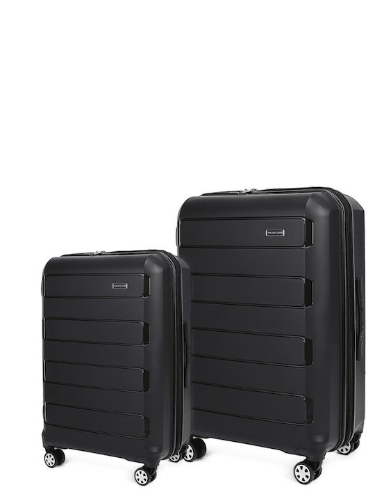 Newcom Suitcases Hard Black Maximum Height 61cm