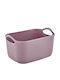 Plastic Pink Storage Basket 25x19x16cm