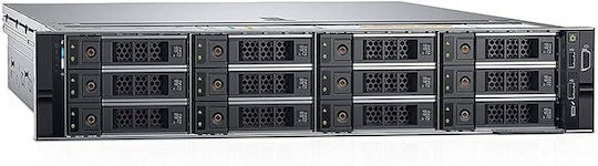 Server Recondiționat Dell R740xd 2 Intel Xeon Gold 6140 18 Nuclee 2.30 3.70ghz 64gb Ddr4 2 Ssd 500gb Samsung Evo + 2 Hdd 10tb Sas/7.2k Perc H730mini/1gb 2 Porturi 1gb Eth + 2 Porturi 10gb Sfp+ Idrac 9 Enterprise 2 Sursă de Alimentare 1600w Grad A