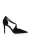 Stiletto Pumps mit Riemen Schwarz
