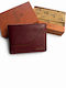 Leather Men's Wallet with RFID Burgundy
