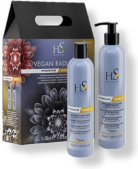 HS Milano Radiance Rekonstruktion Haarpflege-Set mit Shampoo 2 Stück
