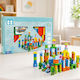 Velve Cuburi de construit Educative din Lemn pentru 3+ Ani 100 buc