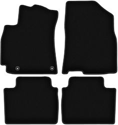 Basis Schwarz Velours Auto Fußmatten Hyundai Elantra Vii Limousine 2020