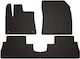 Rubber Car Mats Citroen Berlingo Iii Multispace 5 Seats 2018 Black Fitted
