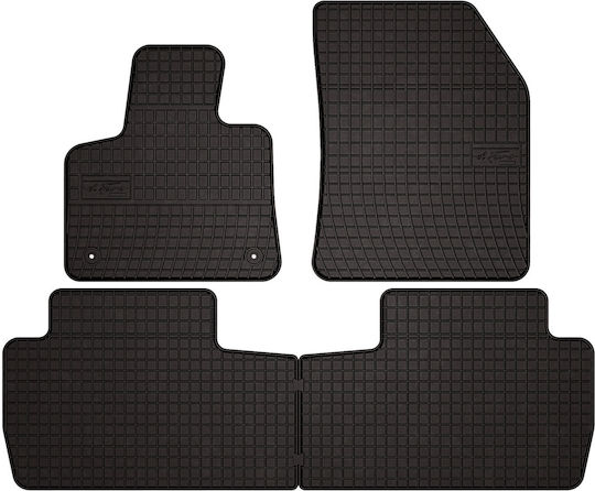 Rubber Car Mats Peugeot 5008 Ii Crossover 2017 Black Fitted
