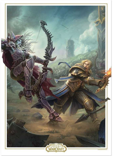 FaNaTtik World Of Warcraft Art Print Sylvanas Vs Anduin Wrynn Limited Edition 42 X Φιγούρα 42εκ.
