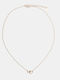 Doppeltes Herz Halskette 4964209-Gold