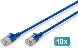 Digitus DK-1632-A-005S-B-10 U/UTP Cat.6a Καλώδιο Ethernet 0.5m Μπλε 10τμχ Digitus DK-1632-A-005S-B-10 U/UTP Cat.6a Καλώδιο Ethernet 0.5m Μπλε 10τμχ