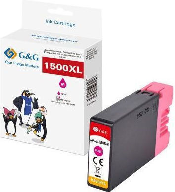G&G Συμβατό Μελάνι Εκτυπωτή InkJet Canon Pgi-1500xlm 780 Σελίδων 12ml Ματζέντα 1τμχ