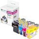 G&G Compatible Inkjet Printer Ink Pack Brother Brother LC422XLVAL 3000 Pages Black 4 Pieces