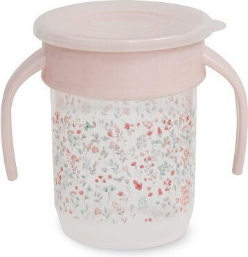 Interbaby Baby Trinklernbecher Kunststoff mit Griffen Rosa für 6m+ 240ml