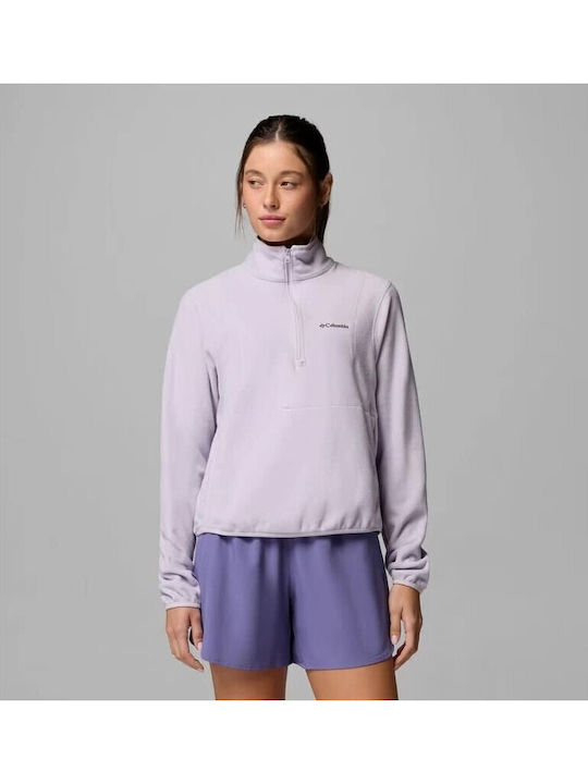 Bluză Fleece De Drumeție Pentru Femei De Iarnă Cu Fermoar Lavender Pearl