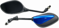 Set Motorcycle Mirrors Blue 2pcs