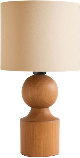 Opviq Table Lamp with E27 Fitting with Beige Shade and Base