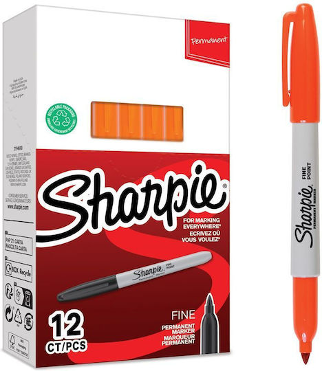 Sharpie Перманентни Маркери Оранжеви Комплект 12 Бр