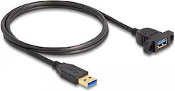 DeLock 87855 USB 3.2 USB-A male σε USB-A female 1m DeLock 87855 USB 3.2 USB-A male σε USB-A female 1m