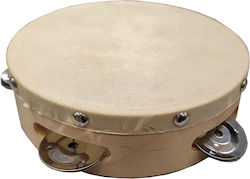 RP Brown Wooden Hand Tambourine