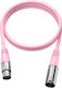 Fifine XLR мъжки - Розов 1.8m L9C-P