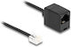 DeLock Плосък телефонен кабел RJ11 6P4C 2m Черен (88093)