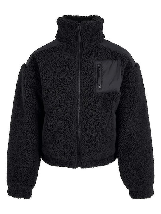 Sherpa Kids Casual Short Jacket Black