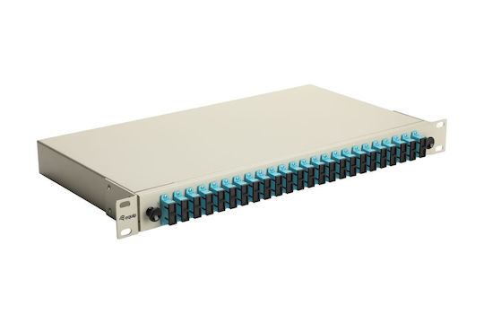 Equip Lwl-Spleißkasten 24-Port Sc-Duplex Om3 1u Voll Grau