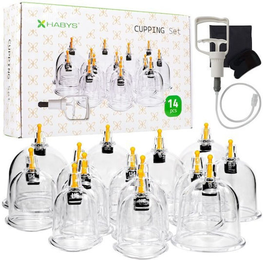 Ventuze Plastice Set 14 Bucăți Mâner de Aspirație Habys