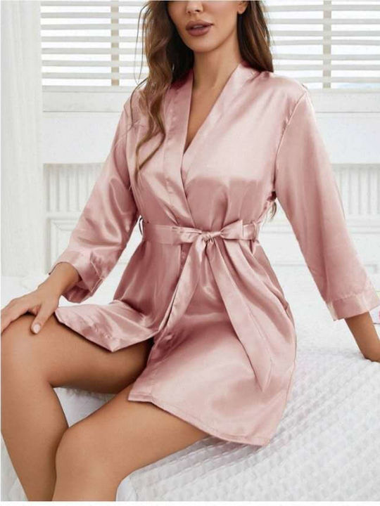 Intimonna Sommer Damen Schlafanzug Rosa