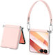 Sulada Robuste Handyhülle Nackenriemen Rosa Samsung Galaxy Z Flip8 5g