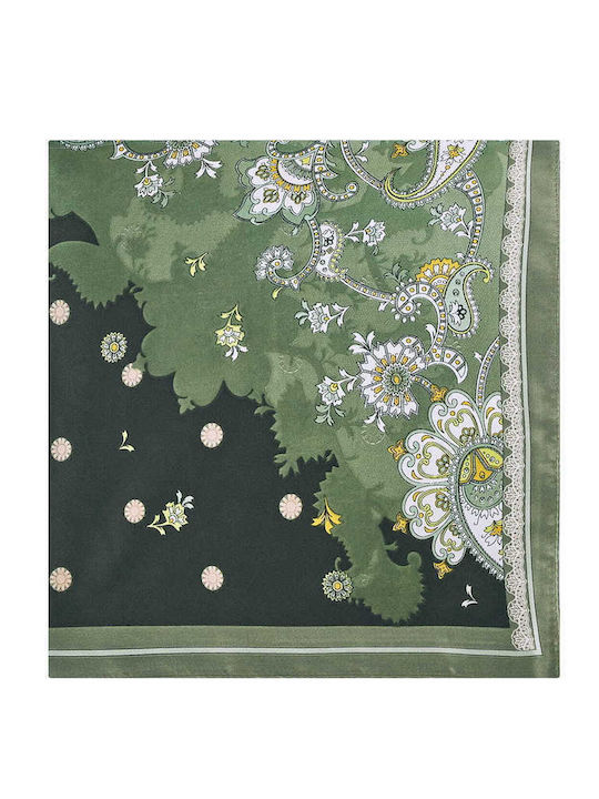 Celestino Damen Schal mit Luchsenmuster Khaki