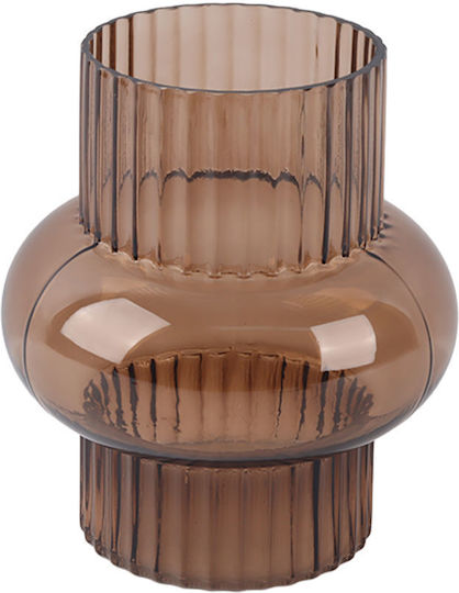 Estia Decorative Glass Vase Brown Y20.5cm