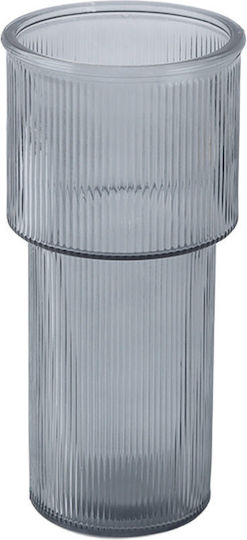 Estia Glass Vase Grey Y24cm