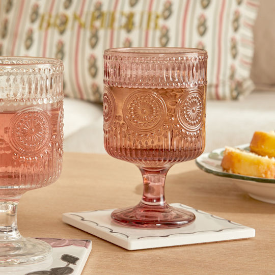 S-D Ina Glass Wine Glass Pink 210ml