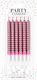 Set Geburtstagskerzen Wellenförmig 6 Stücke Rosa