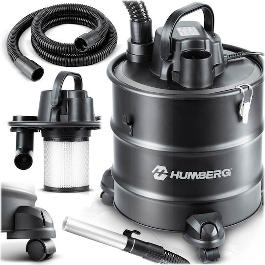 Humberg Σκούπα Στάχτης 1000W με Κάδο 18lt